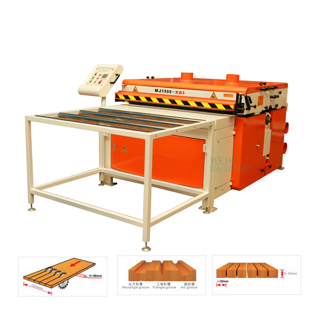 High speed multiple blade cross cut rip saw machine for sale | Multiple Blade Rip Saw