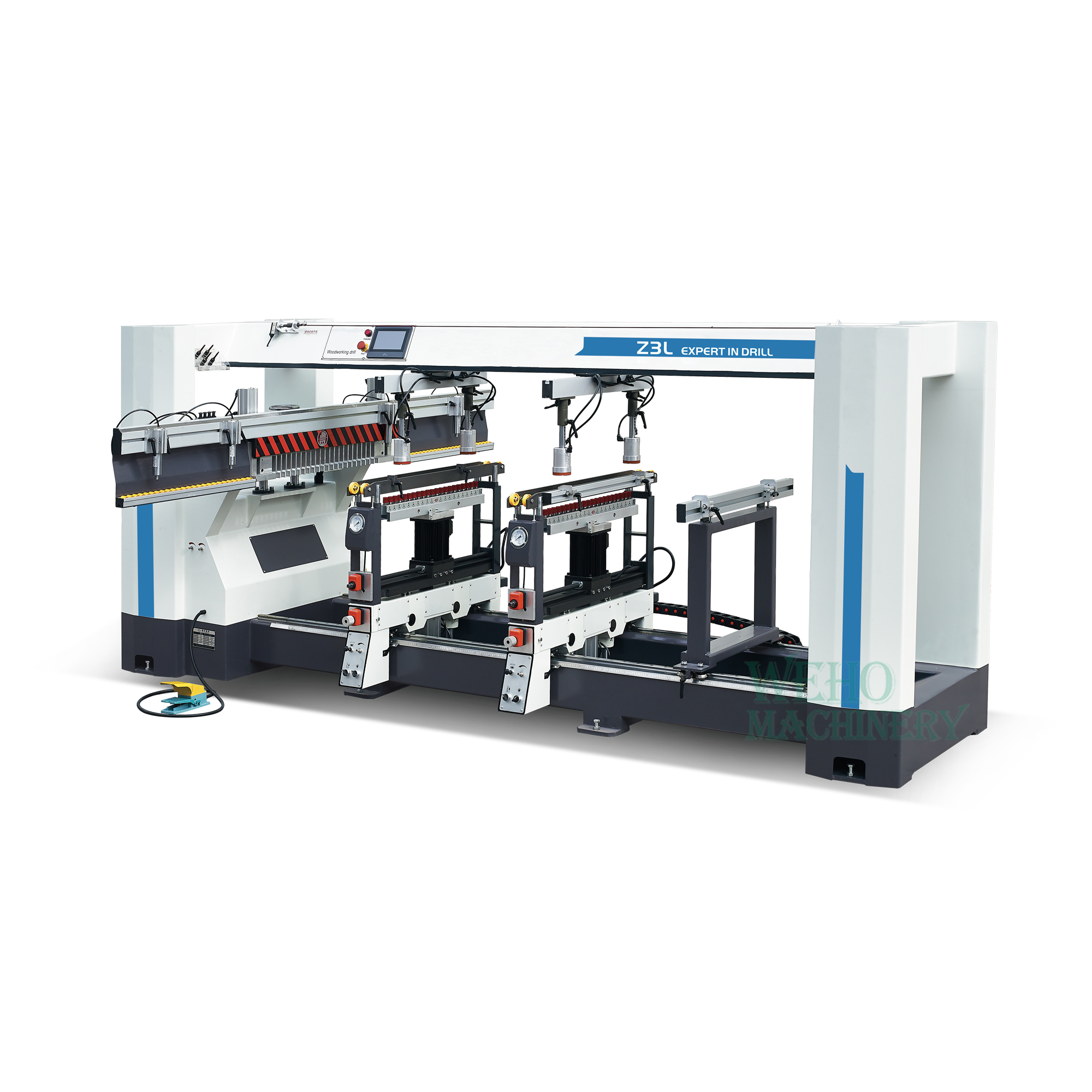 Three-row automatic wood panel furniture multi drilling machine manufacturer