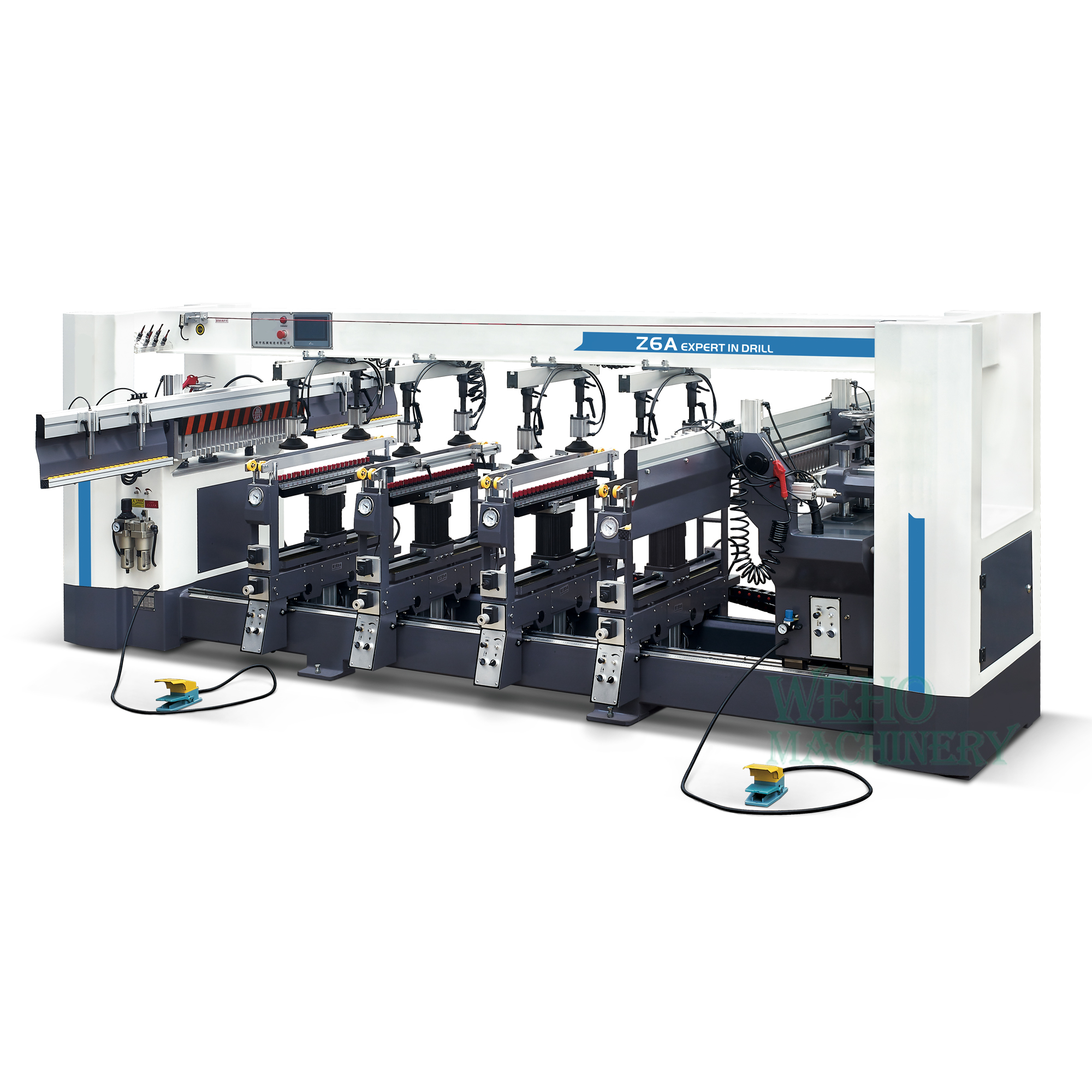 Six-row hight speed boring machine for drilling  holes in wood for sale | Machine For Drilling Holes In Wood