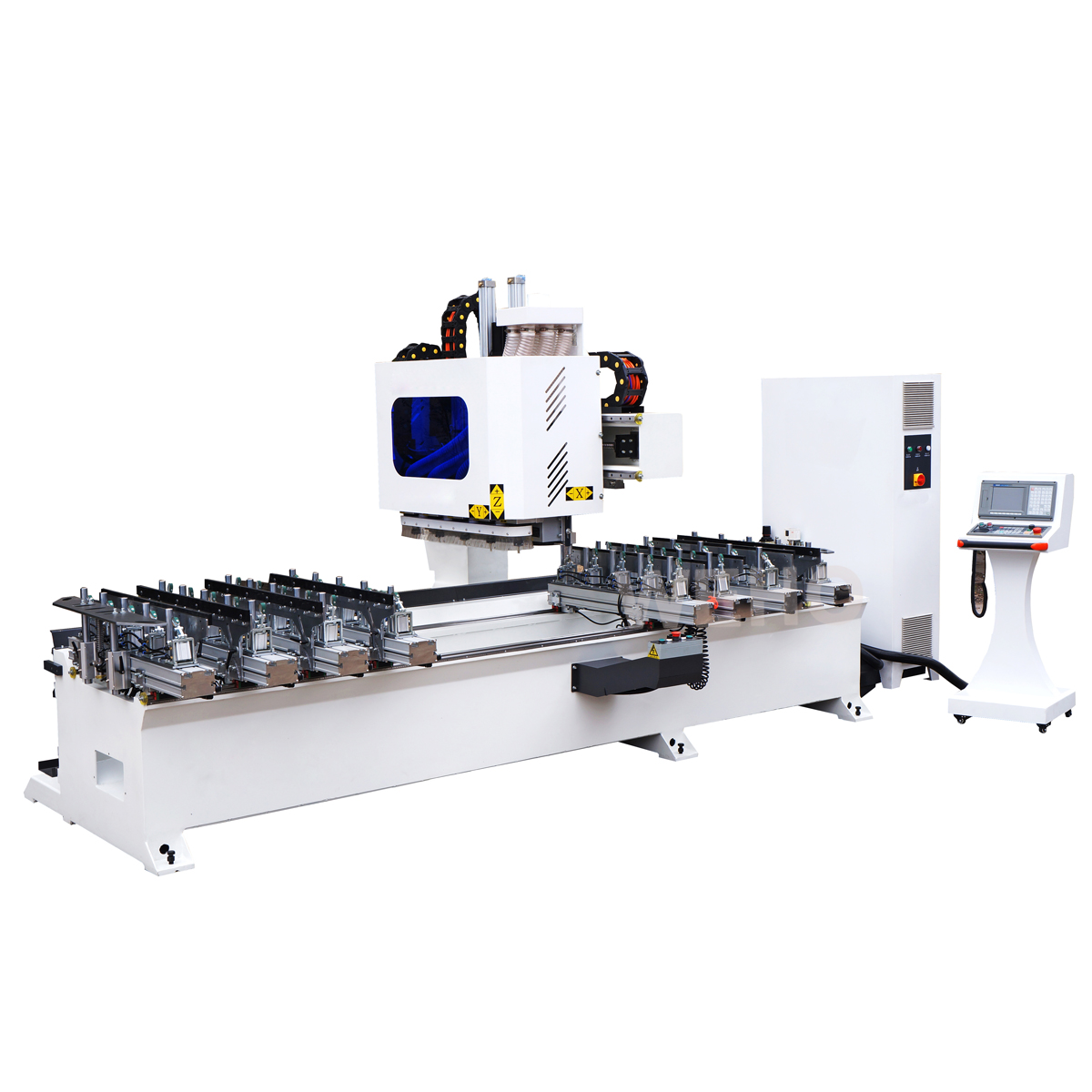 high-speed automatic drilling and slotting milling best mortising machine on wood process