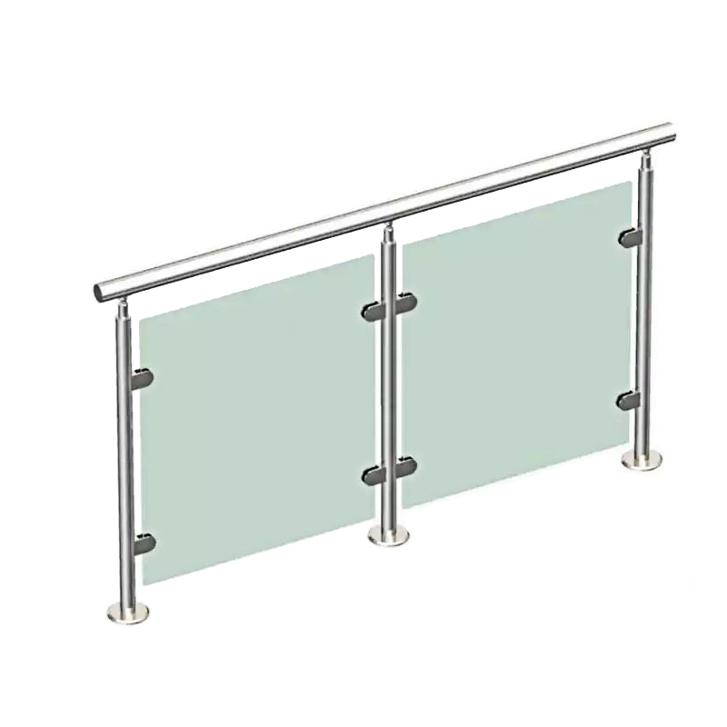 Classic Style Glass Railing | Stainless Steel Frameless Glass Balustrade for Stairs, Decks, & Balconies