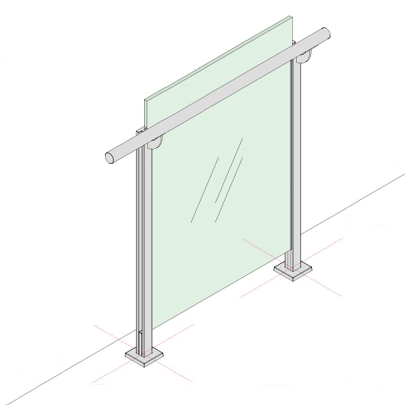 Easy Fill In Glass Railing | Stainless Steel Balustrade