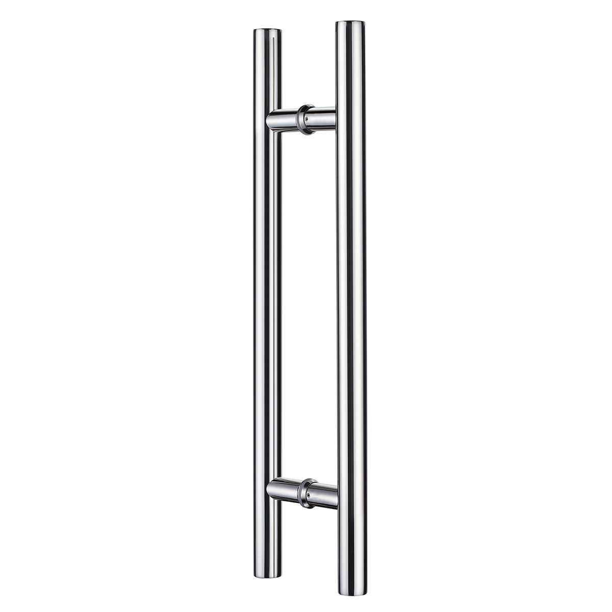 Commercial 304 Stainless Steel Push Pull Door Handle For Sliding Glass Door, Barn Door Handle For Wood Door, Mirror Polished Chrome Finish