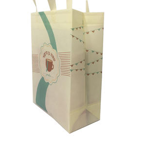 Heat Sealing Non Woven Bag In 3 Dimension With Tape Handle 