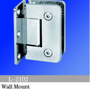Standard Duty Shower Hinges Wall Mount 90° Glass Clamp Half Back Plate Factory Direct Sell Door Hinge L-2102