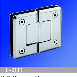 Standard Duty Shower Hinges Glass To Glass 180 Degree Bathroom Door Hinge China Factory Suppliers L-2113