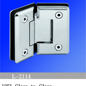 Standard Duty Shower Hinges Glass To Glass 135 Degree Glass Clamp Shower Room Door Hinge Shower Hardware L-2114