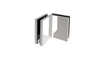 Square Corner Shower Glass Clamps with Covers L-5305