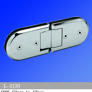 Standard Duty Shower Hinges Glass To Glass 180 Degree Glass Hinge Supplier L-2133
