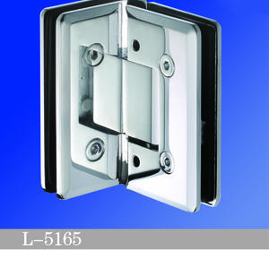 Adjustable Heavy Duty Shower Hinges Beveled Glass to Glass 90 L-5165