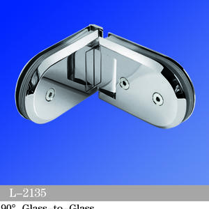 Standard Duty Shower Hinges Glass To Glass 90 Degree Glass Door Hinge Glass Hardware L-2135