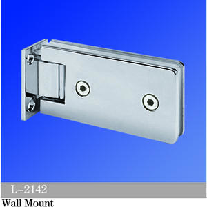 Standard Duty Shower Hinges Wall Mount 90 Degree Glass Clamp OffSet Back Plate Glass Door Hinge L-2142