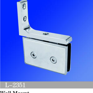 Pivot Shower  Hinges Wall Mount Glass Door Hinge Glass Fixed Clip L-2351