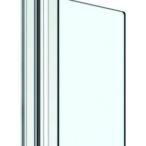 Aluminium Sliding Door Shower Hardware Wall To Glass 6mm 8mm S012