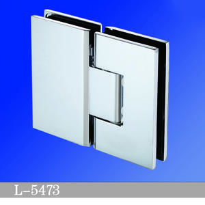  Adjustable Heavy Duty Shower Hinges with covers  Glass  to Glass L-5473