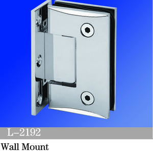 Standard Duty Shower Hinges Wall Mount OffSet Back Plate Glass Door Hinge L-2192
