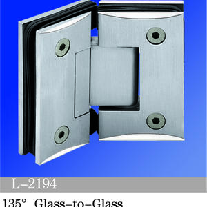 Standard Duty Shower Hinges Glass To Glass 135 Degree Frameless Shower Door Hinge L-2194