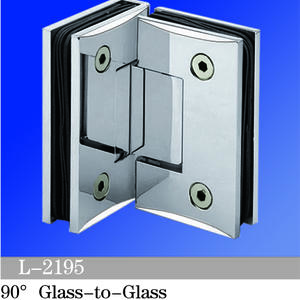 Standard Duty Shower Hinges Glass to Glass 90 Degree Frameless Shower Door Hinge