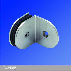 Stainless Steel Shower Glass Clamps 90° Wall To Glass L-2502