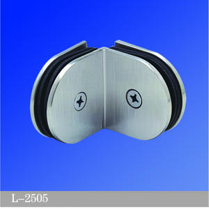 Stainless steel Shower glass clamps  90°Glass to Glass 