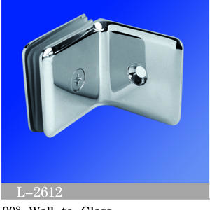 Beveled Edge Shower Glass Clamps Wall To Glass Brass Glass Connector