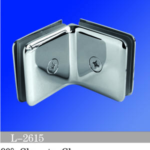 Beveled Edge Shower Glass Clamps Glass To Glass 90 Degree L-2615