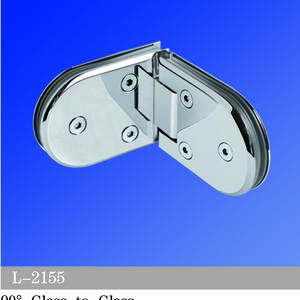 Standard Duty Shower Hinges Wall Mount 90° Glass-to-Glass L-2155