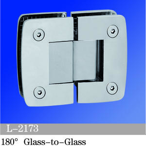 Standard Duty Shower Hinges 180° Glass-to-Glass L-2173