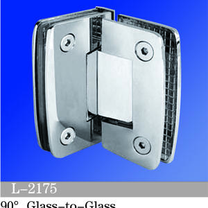 Standard Duty Shower Hinges 90° Glass-to-Glass L-2175