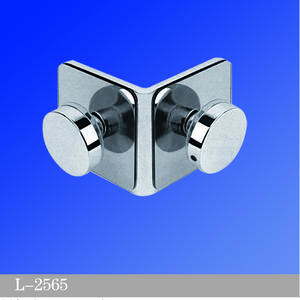 Beveled Edge Shower Glass Clamps 90° Glass-to-Glass L-2565