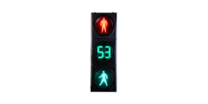 High Flux Pedestrian Traffic Light traffic light with transparent lens