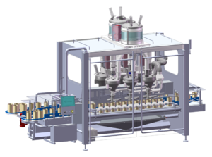 Automatic Filling Machine, Six-Hopper Powder Filling Machine - elinpack Inc. industrial powder mixer machine