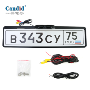 License plate frame car cameras can install in the front or the rear