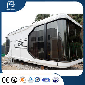 40ft Luxury Prefab Houses Office Pods Workspace Cabin Ready Made Modular Capsule House