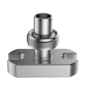 CNC aluminum valve part by turning, milling and machining