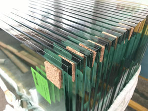 884 17.52mm 8mm+1.52pvb+8mm clear tempered laminated glass for railing