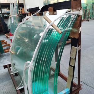 Customization safety tempered 554 11.52mm 5mm+1.52pvb+5mm curved laminated glass