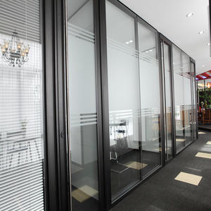 Meeting Room Office Usage 10mm Clear Curved Tempered Partition Glass