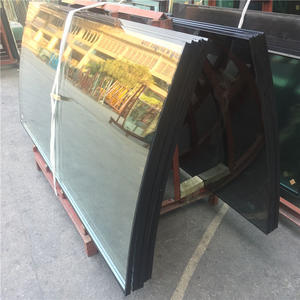 Good quality 10mm+15a+10mm clear reflective safety insulated curved glass