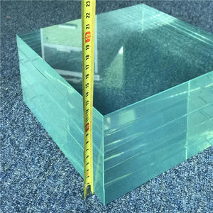 Jumbo size 10+10+10mm triple layer low iron toughened laminated security glass