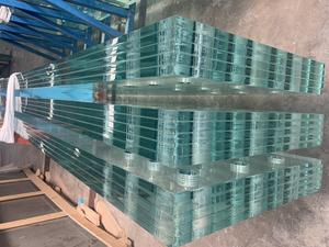 33.04mm low iron tempered laminated glass for wall panel and shop front glass