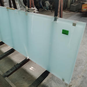 High quality acid etched 8mm 10mm 12mm low Iron tempered frosted glass wall supplier