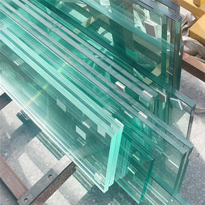 Custom size safety 25.52mm clear tempered toughened laminated glass