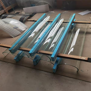 Safety low price clear hot bending glass for interior decoration