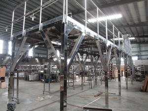 The structure of the mechanical elevated working platform is simple and firm.