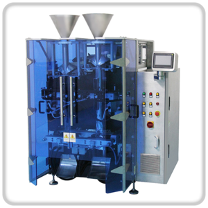The Double Filling VFFS Packing Machine has fast working efficiency.