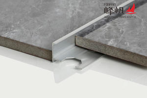 aluminum straight tile trim