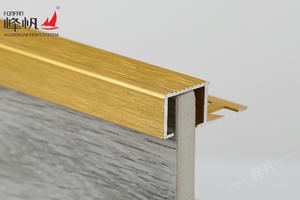 Aluminum Stair Nosing Brushed Gold TJ-6