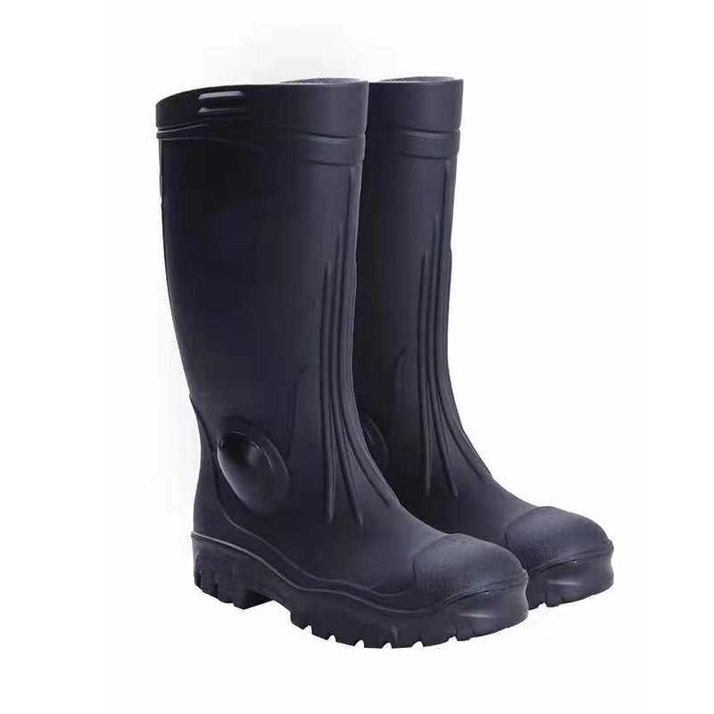 European Style Mens Gumboots Industry Steel Toe Safety  