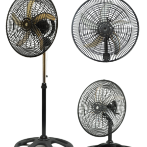 AC Motor Plastic Grill Oscillating Ventilador, Pedestal Fan Stand Fan
